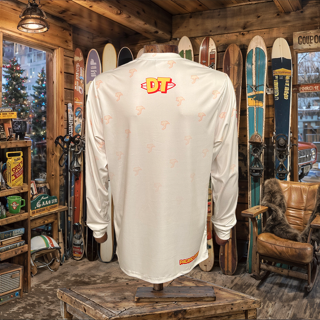 Pacific Carve - Athletic Sport Performance Dry-Fit Moisture Wicking Activewear Long Sleeve T-Shirt by Deep Tropic